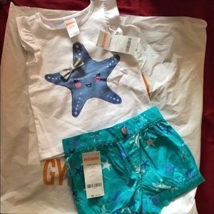 NWT Gymboree starfish outfit